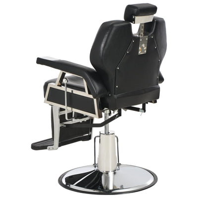 Dealsmate  Barber Chair Black 72x68x98 cm Faux Leather
