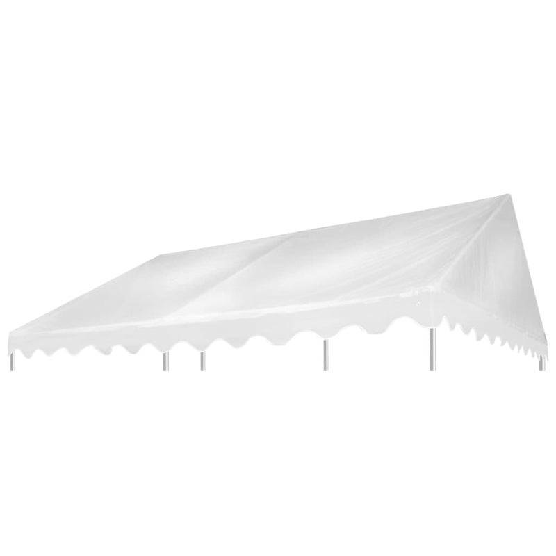 Dealsmate  Gazebo Top Cover PVC 500 g/m² 3x4 m White