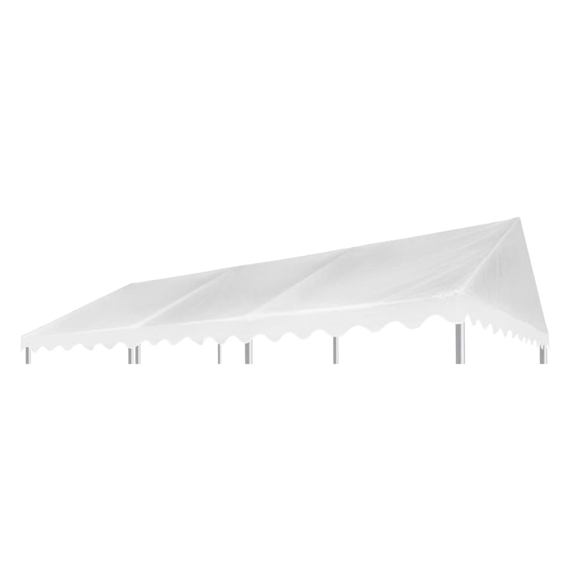 Dealsmate  Gazebo Top Cover PVC 500 g/m² 3x6 m White