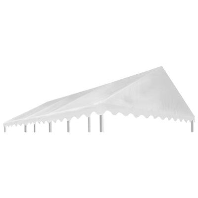 Dealsmate  Gazebo Top Cover PVC 500 g/m² 6x4 m White