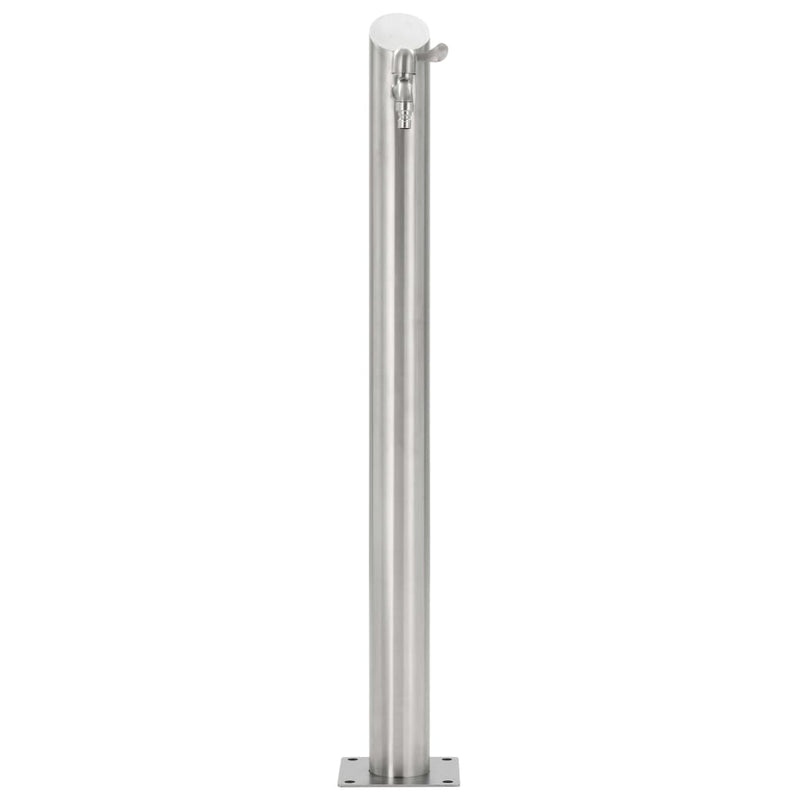 Dealsmate  Garden Water Column Stainless Steel Round 95 cm