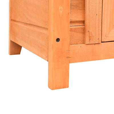 Dealsmate  Cat House Solid Pine & Fir Wood 50x46x43.5 cm