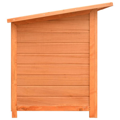 Dealsmate  Dog Cage Solid Pine & Fir Wood 120x77x86 cm