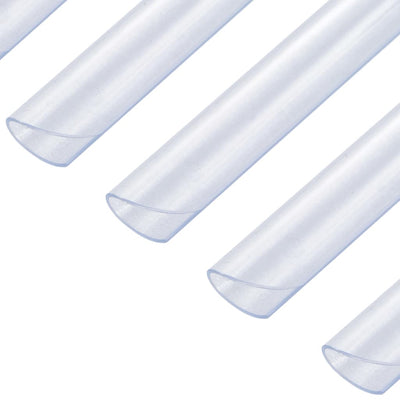 Dealsmate  100 pcs Fence Strip Clips PVC Transparent