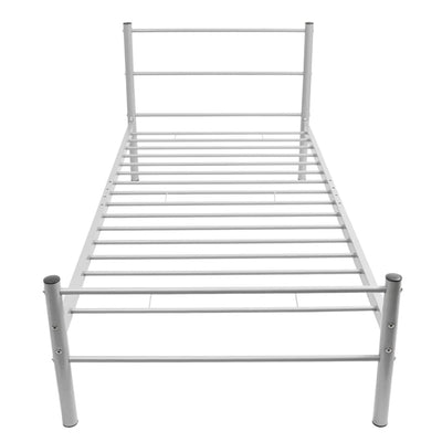 Dealsmate  Bed Frame Grey Metal King Single Size