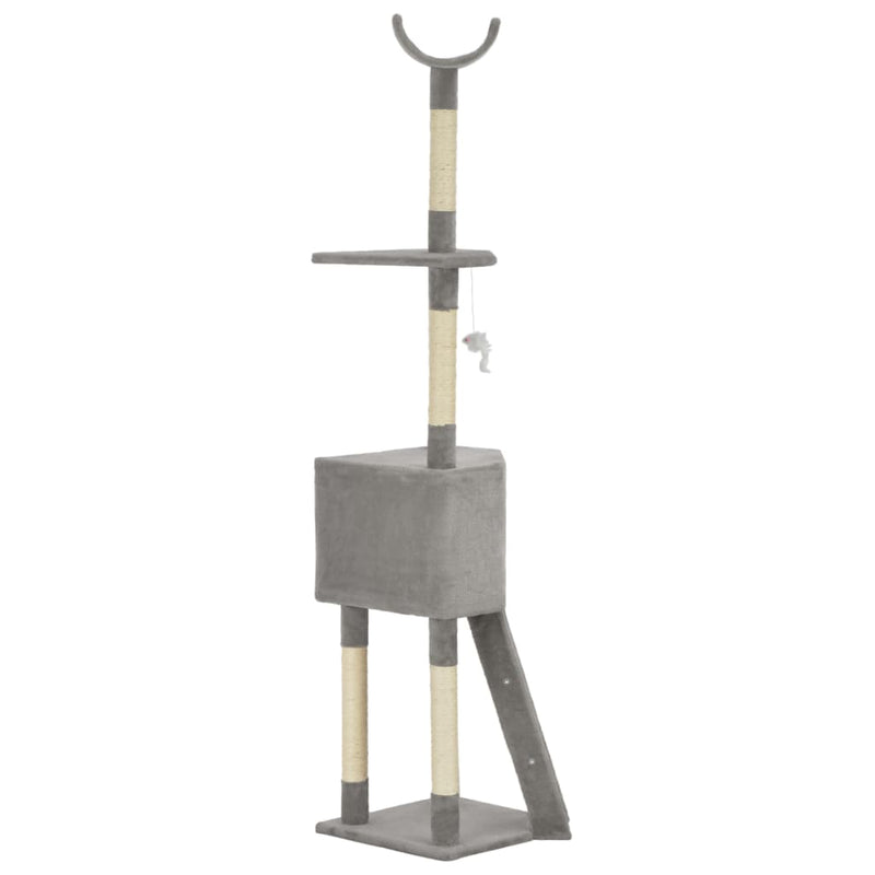 Dealsmate  Cat Tree with Sisal Scratching Post Grey 180 cm