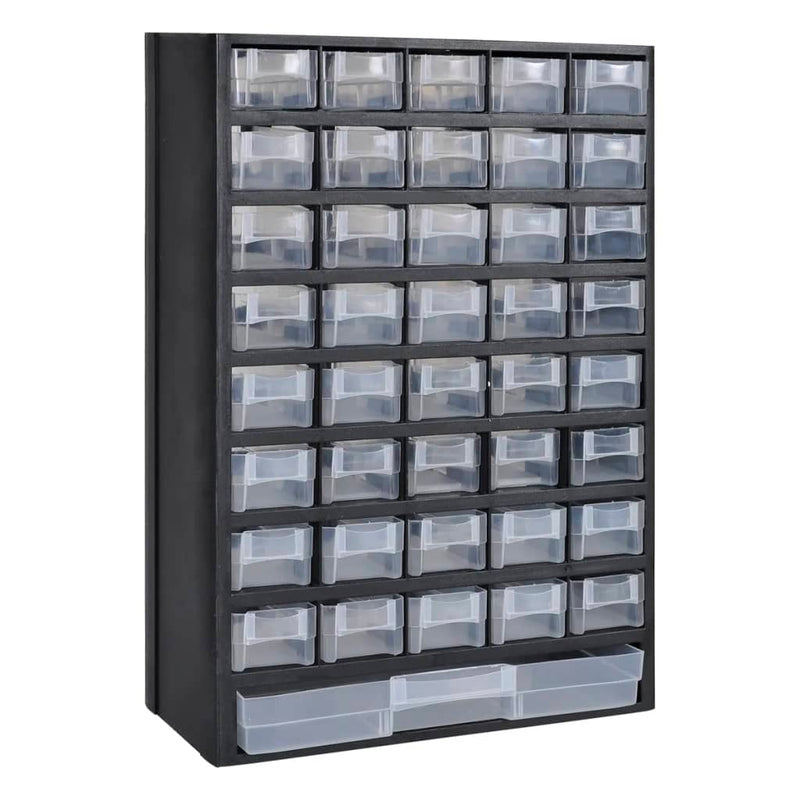 Dealsmate  41-Drawer Storage Cabinet Tool Box 2 pcs Plastic
