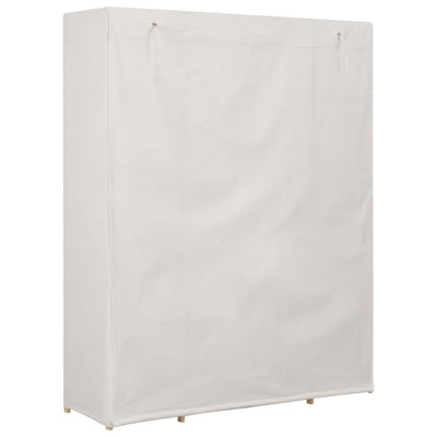 Dealsmate  Wardrobe White 135x40x170 cm Fabric
