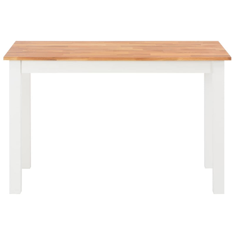 Dealsmate  Dining Table 120x60x74 cm Solid Oak Wood