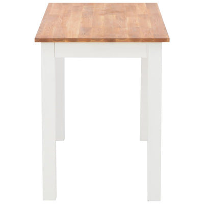 Dealsmate  Dining Table 120x60x74 cm Solid Oak Wood