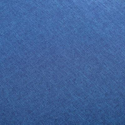 Dealsmate  2 Piece Armchair and Stool Set Blue Fabric