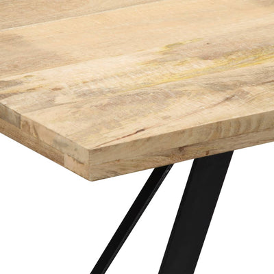 Dealsmate  Dining Table 140x80x76 cm Solid Mango Wood