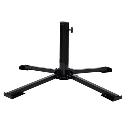 Dealsmate  Umbrella Stand with Weight Plates Black