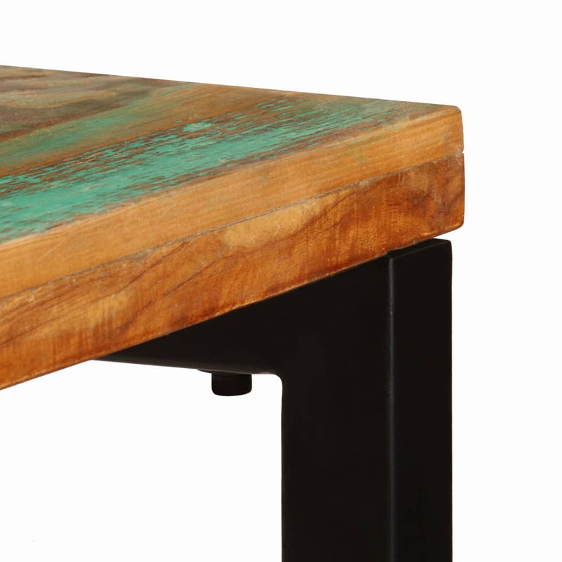 Dealsmate  Console Table 120x35x76 cm Solid Wood Reclaimed and Steel