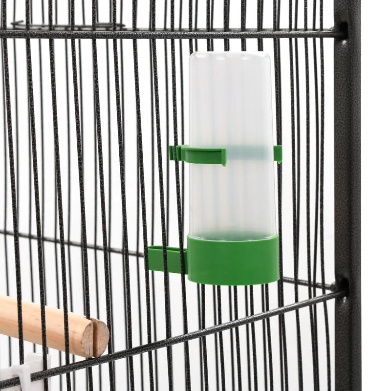 Dealsmate  Bird Cage Grey 54x54x146 cm Steel