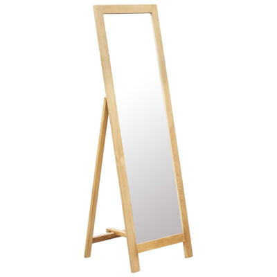 Dealsmate  Freestanding Mirror 48x46.5x150 cm Solid Oak Wood