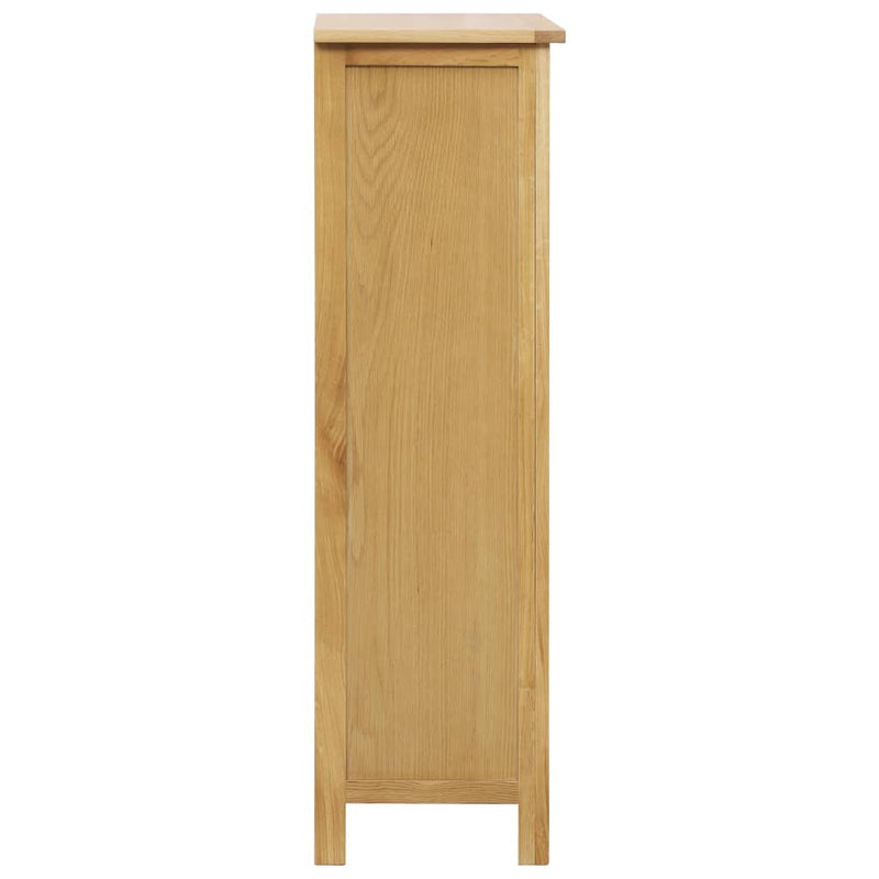 Dealsmate  Wine Cabinet 56x32x110 cm Solid Oak Wood