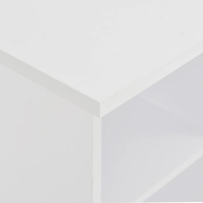 Dealsmate  Bar Table White 60x60x110 cm