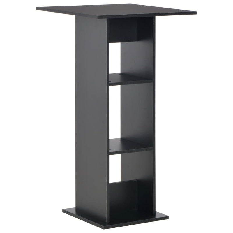 Dealsmate  Bar Table Black 60x60x110 cm