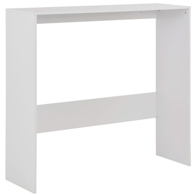 Dealsmate  Bar Table with 2 Table Tops White 130x40x120 cm