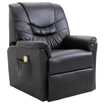 Dealsmate  Massage Chair Black Faux Leather