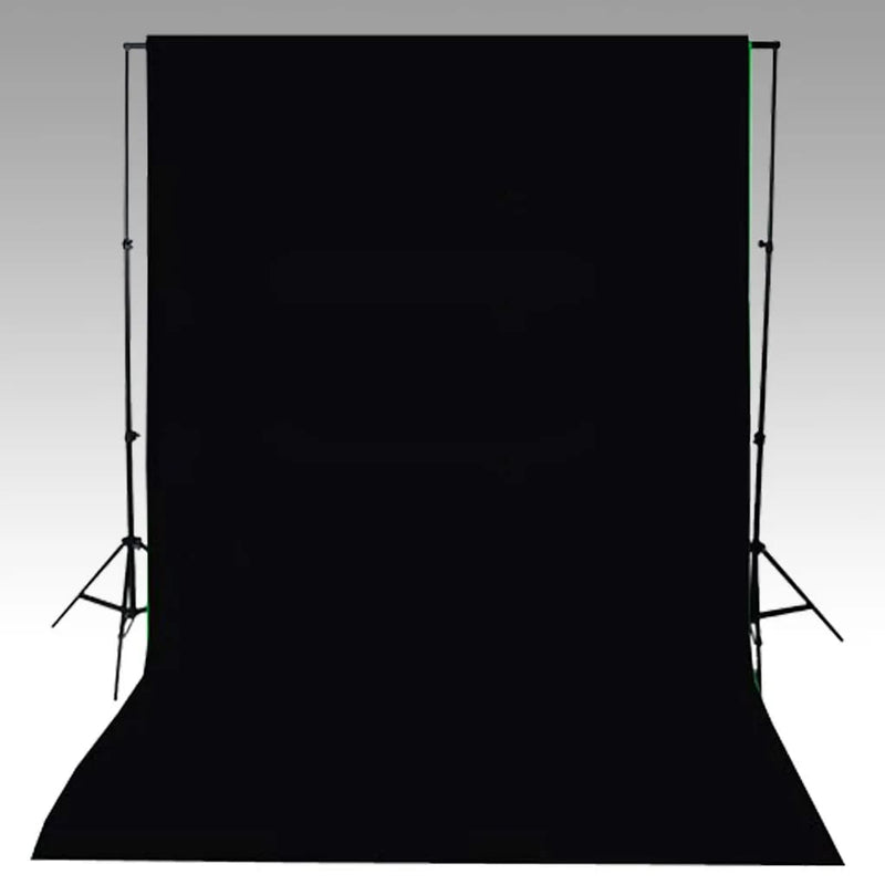 Dealsmate  Backdrop Cotton Black 600x300 cm