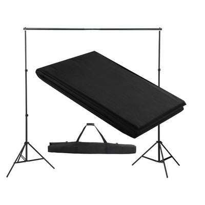 Dealsmate  Backdrop Support System 300x300 cm Black