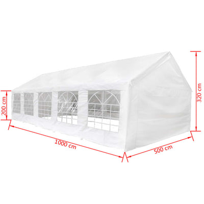 Dealsmate  Party Tent 10 x 5 m White