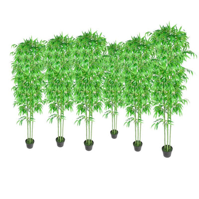 Dealsmate  Bamboo Artificial Plants 6 pcs Home Decor