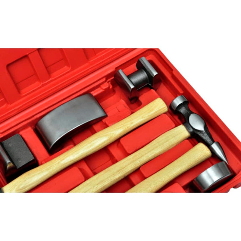 Dealsmate  7-Piece Auto Body Hammer and Dolly Dent Repair Set