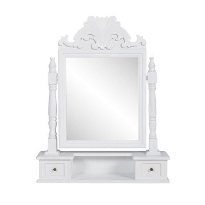 Dealsmate  Vanity Makeup Table with Rectangular Swing Mirror MDF