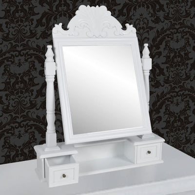 Dealsmate  Vanity Makeup Table with Rectangular Swing Mirror MDF
