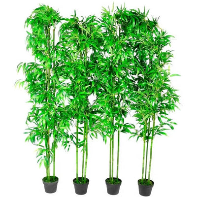 Dealsmate  Artificial Bamboo Plant 4 pcs Home Decor 190 cm