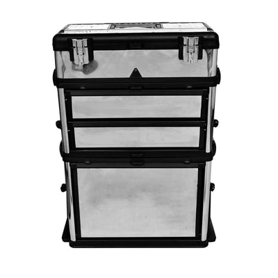 Dealsmate 3-Part Rolling Tool Box with 2 Wheels