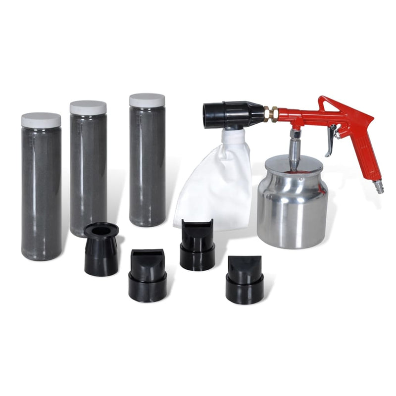Dealsmate Air Sand Blasting Kit Sand & Nozzles Included