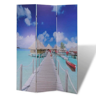 Dealsmate  Folding Room Divider 120x170 cm Beach