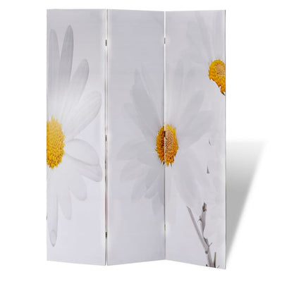 Dealsmate  Folding Room Divider Print 120 x 170 Flower