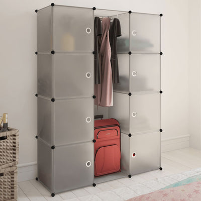 Dealsmate  Modular Cabinet with 9 Compartments 37x115x150 cm White