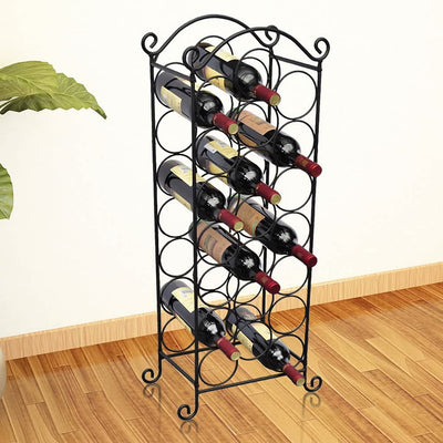 Dealsmate  Wine Rack for 21 Bottles Metal
