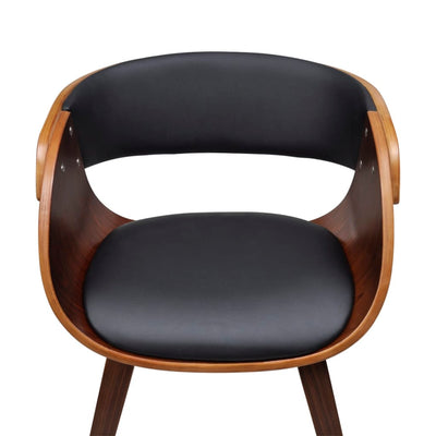 Dealsmate  Dining Chair Bent Wood and Faux Leather