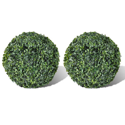 Dealsmate Boxwood Ball Artificial Leaf Topiary Ball 27 cm 2 pcs