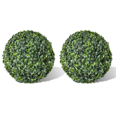Dealsmate  Boxwood Ball Artificial Leaf Topiary Ball 35 cm 2 pcs