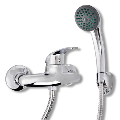 Dealsmate  Bath Shower Mixer Tap Kit Chrome