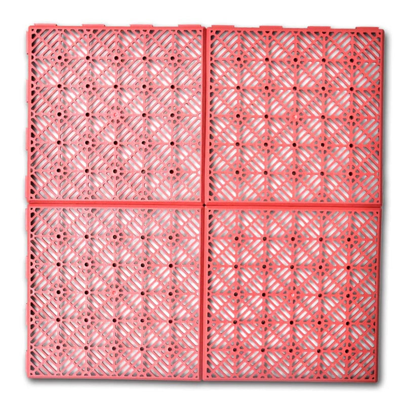 Dealsmate  Garden Tiles Plastic Floor Tiles 29 x 29 cm 24 pcs
