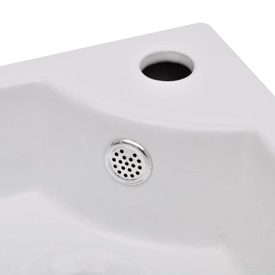 Dealsmate  Wash Basin with Overflow 45x32x12.5 cm White