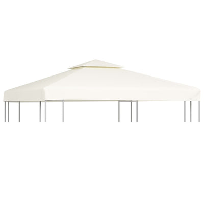 Dealsmate  Waterproof Gazebo Cover Canopy 310 g / m² Cream White 3 x 3 m