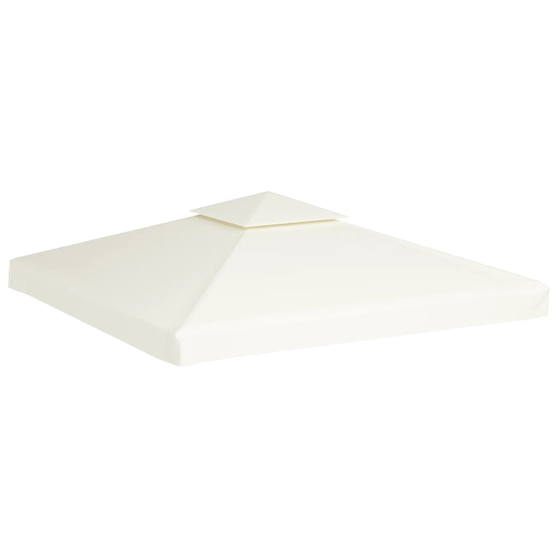 Dealsmate  Waterproof Gazebo Cover Canopy 310 g / m² Cream White 3 x 3 m