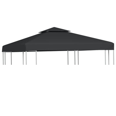 Dealsmate Water-proof Gazebo Cover Canopy 310 g / m² Dark Grey 3 x 3 m
