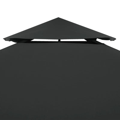 Dealsmate Water-proof Gazebo Cover Canopy 310 g / m² Dark Grey 3 x 3 m