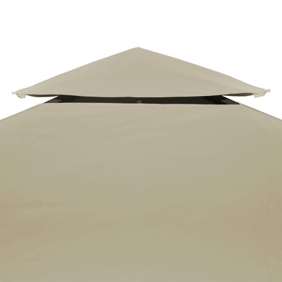 Dealsmate Water-proof Gazebo Cover Canopy Replacement 310 g / m² Beige 3 x 4 m